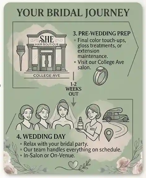 Wedding Hair Journey in Appleton Wi